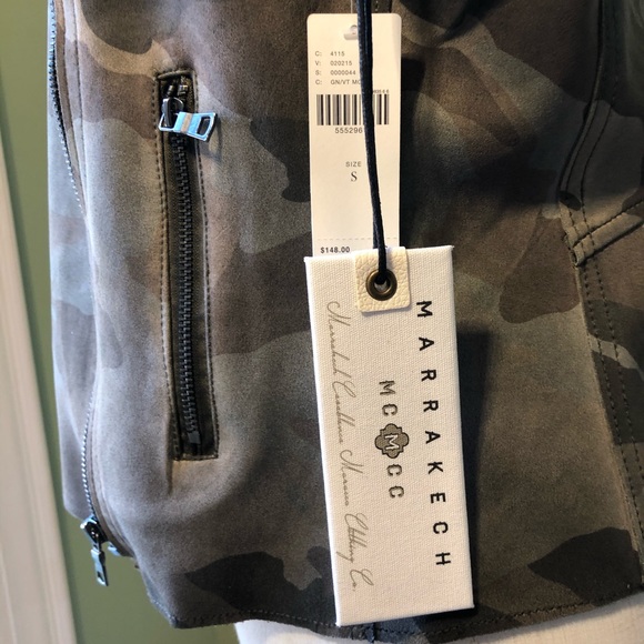 Anthropologie Marrakech Camo Sueded Moto Jacket - Picture 11 of 15